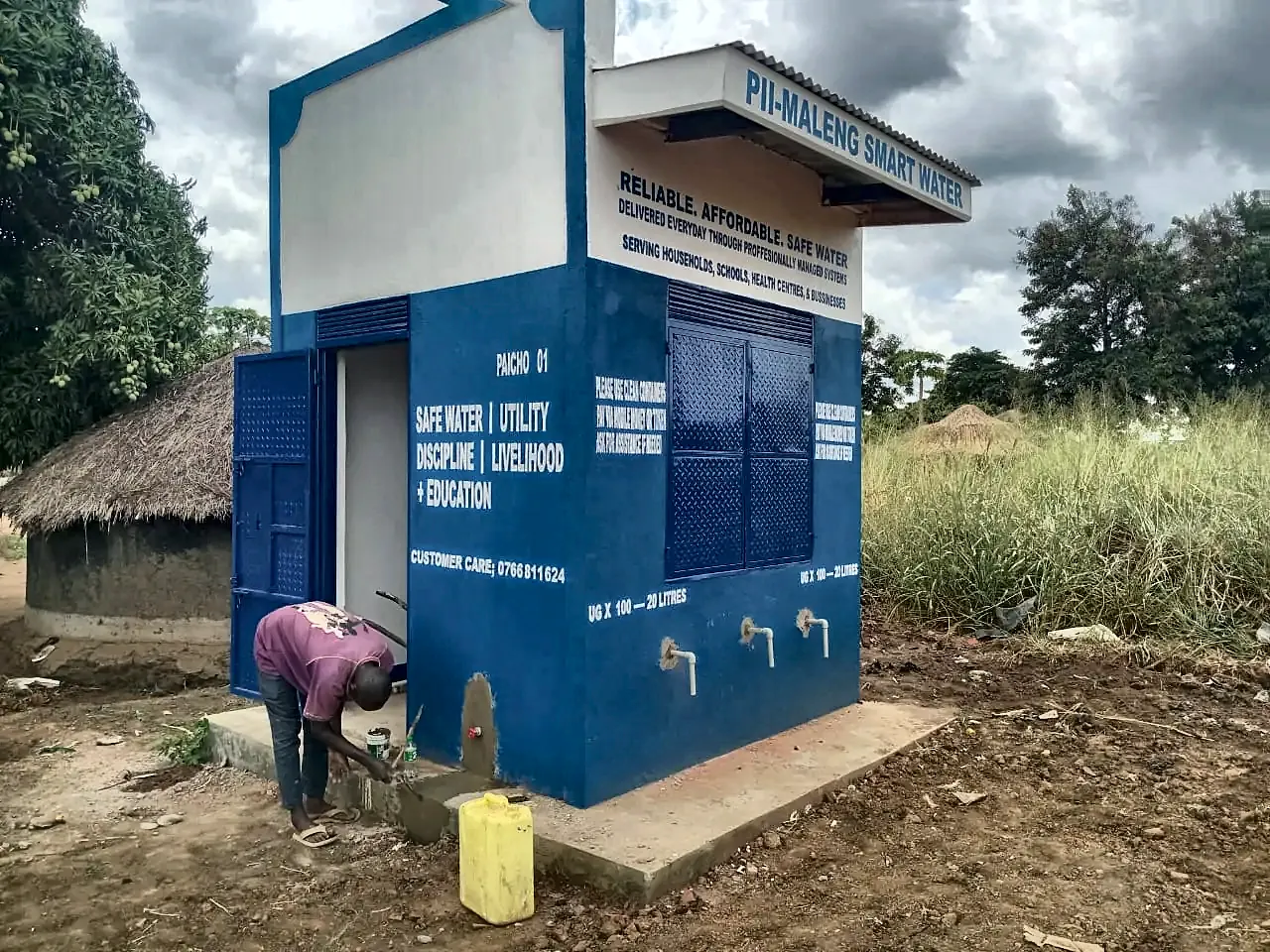 A new Pii-Maleng kiosk in Paicho during finishing works, April 2026
